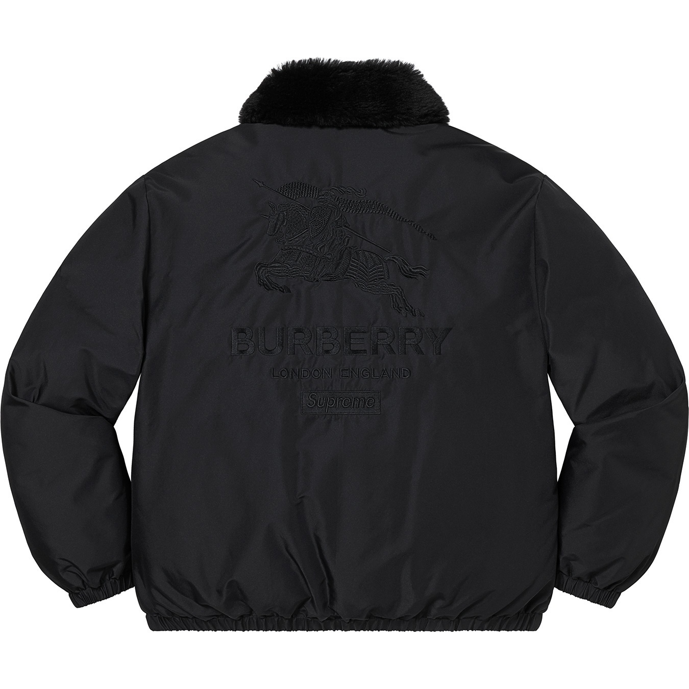 Supreme®/Burberry®Shearling Collar Down Puffer Jacket view 11
